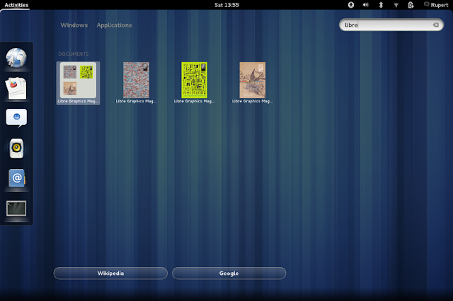 nueva búsqueda de documentos que trae Gnome 3.4
