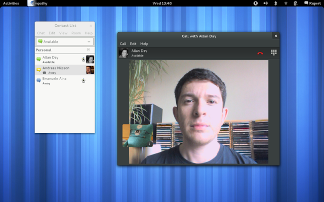 nueva versión de Empathy a sido mejorada por Gnome 3.4